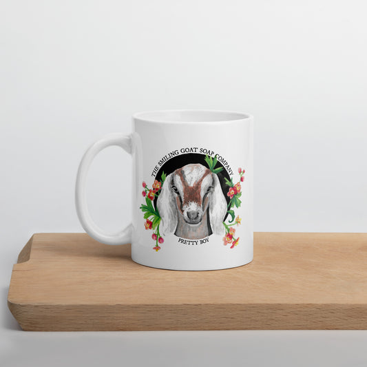 Goat of The Month White Glossy Mug image 0